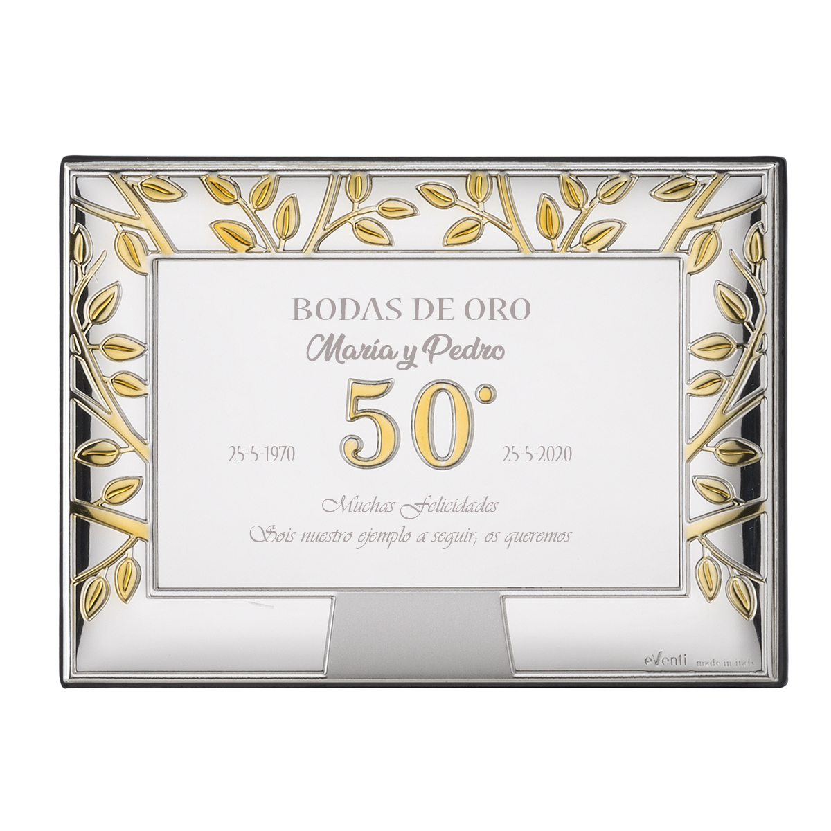 Placas conmemorativas Bodas de Oro (50 Aniversario de Bodas